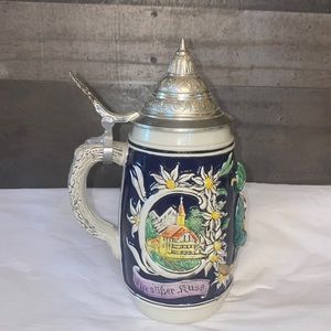 Vintage Handmade German Beer Stein